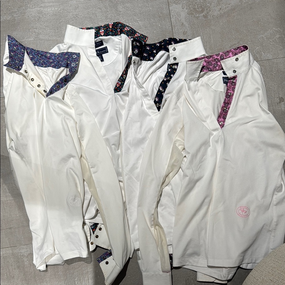 4 Essex Talent Yarn Shirts.